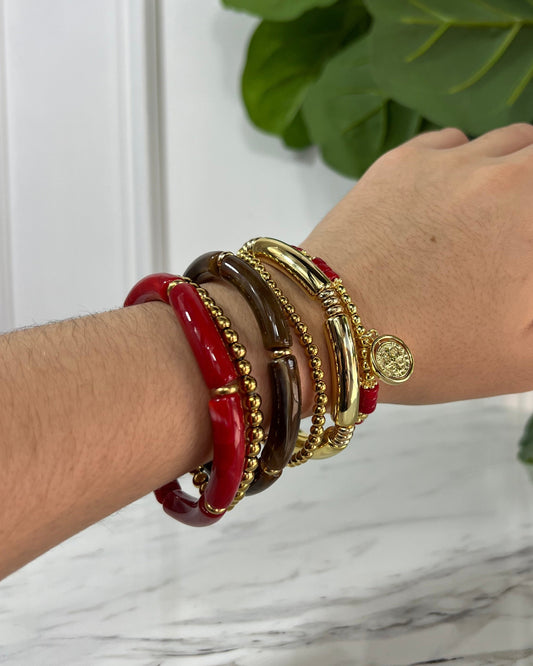 Pulsera San Benito Roja