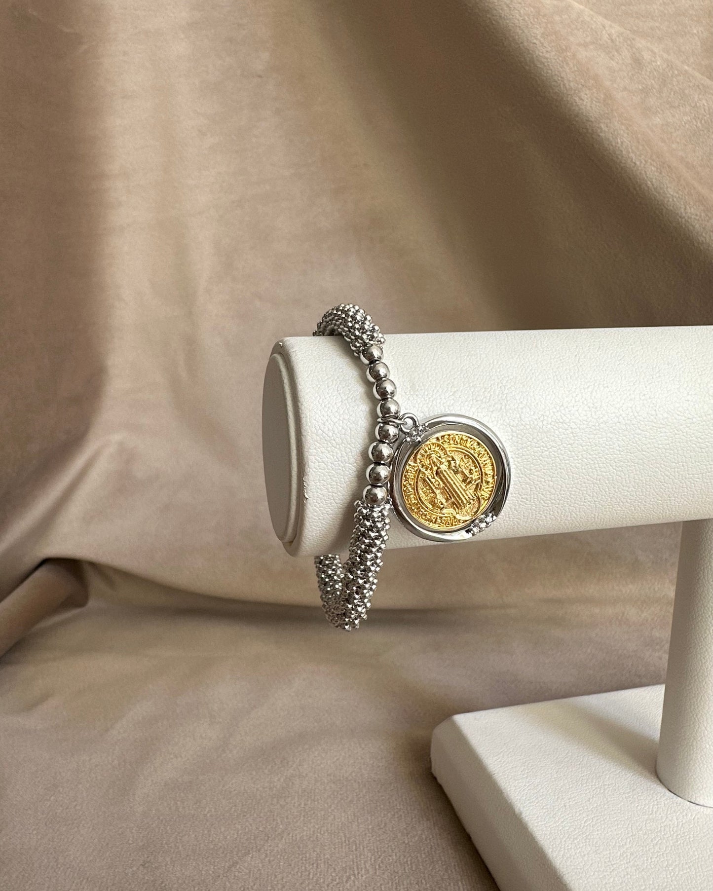 Pulsera San Benito Medalla