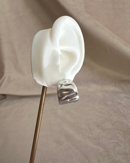 Arracada Plata Grabada