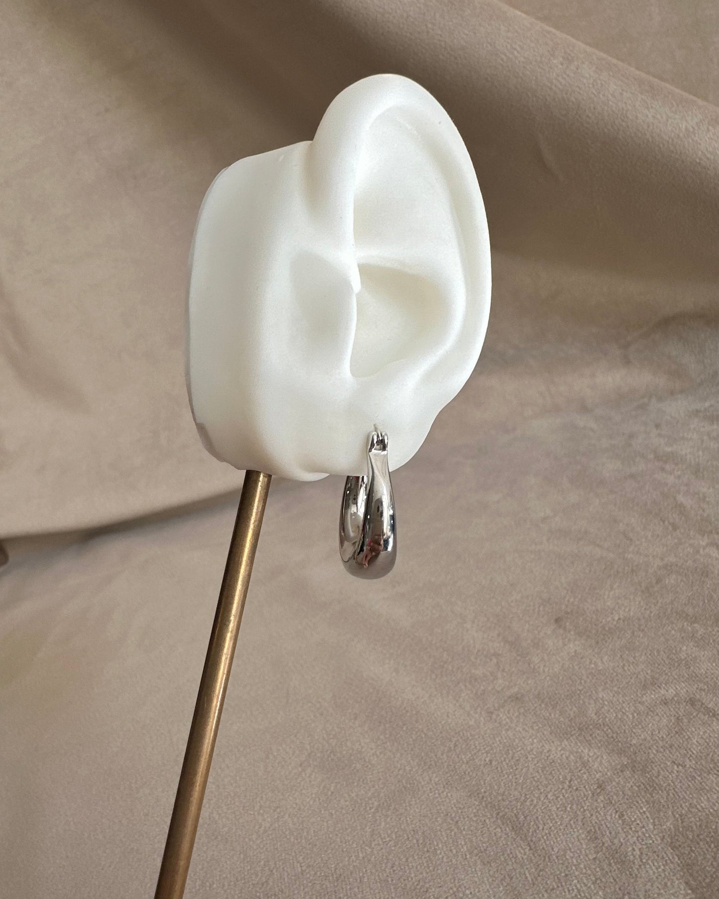 Arracada Chunky Lisa Plateada