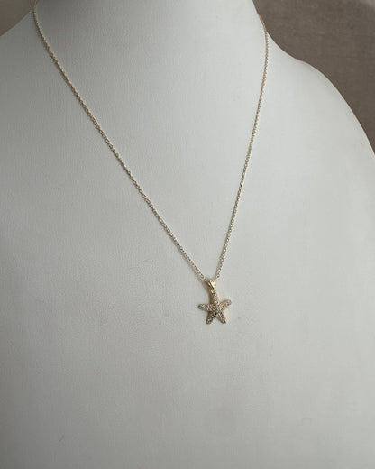 Collar Estrella de Mar Dorada