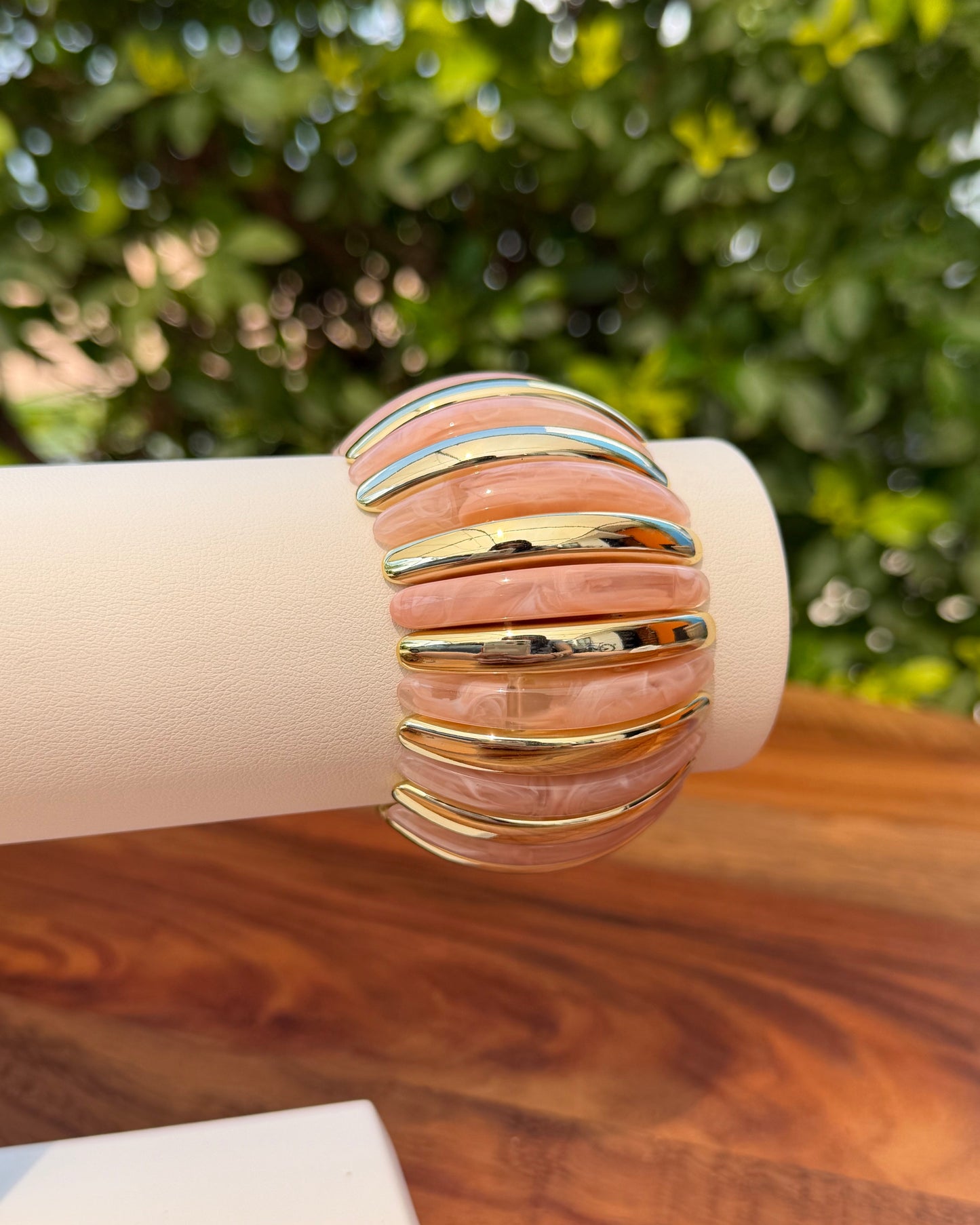 Pulsera Rosa Chunky