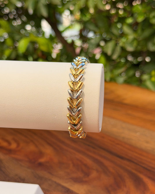 Pulsera Espiga Bicolor