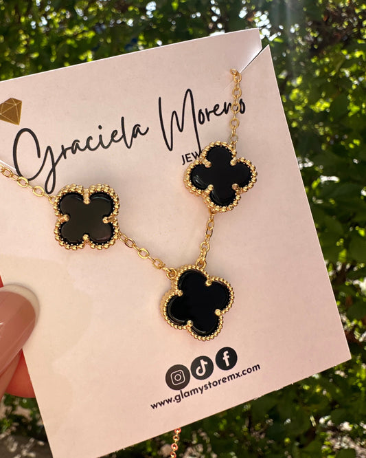 Juego Dupe Van Cleef Negro