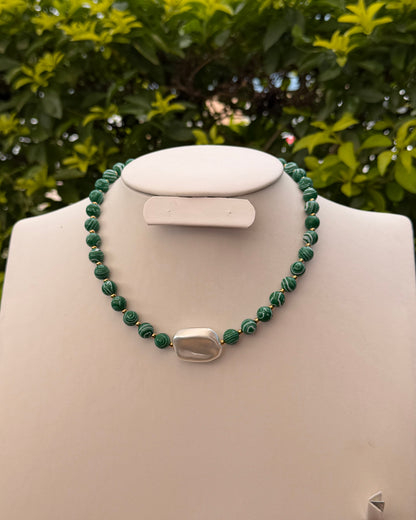 Collar Verde Perla