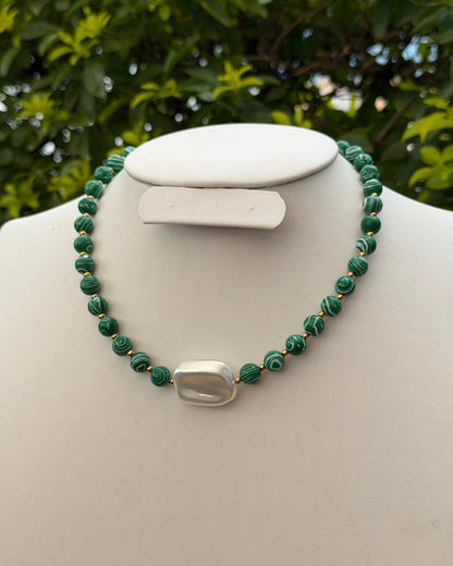 Collar Verde Perla