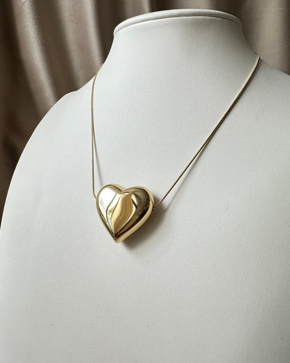 Collar Corazón Inflado Grande