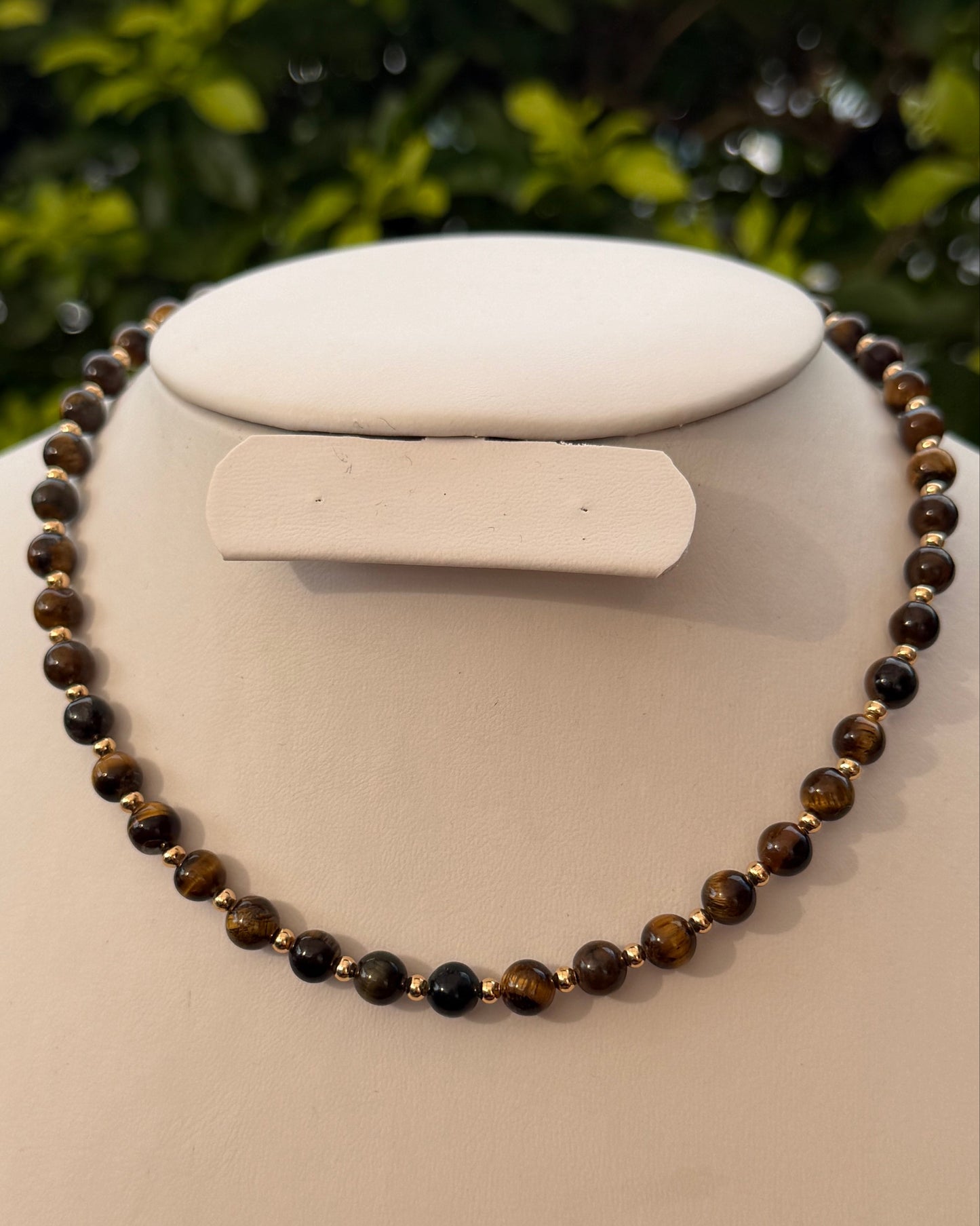 Collar Ojo de Tigre Mini