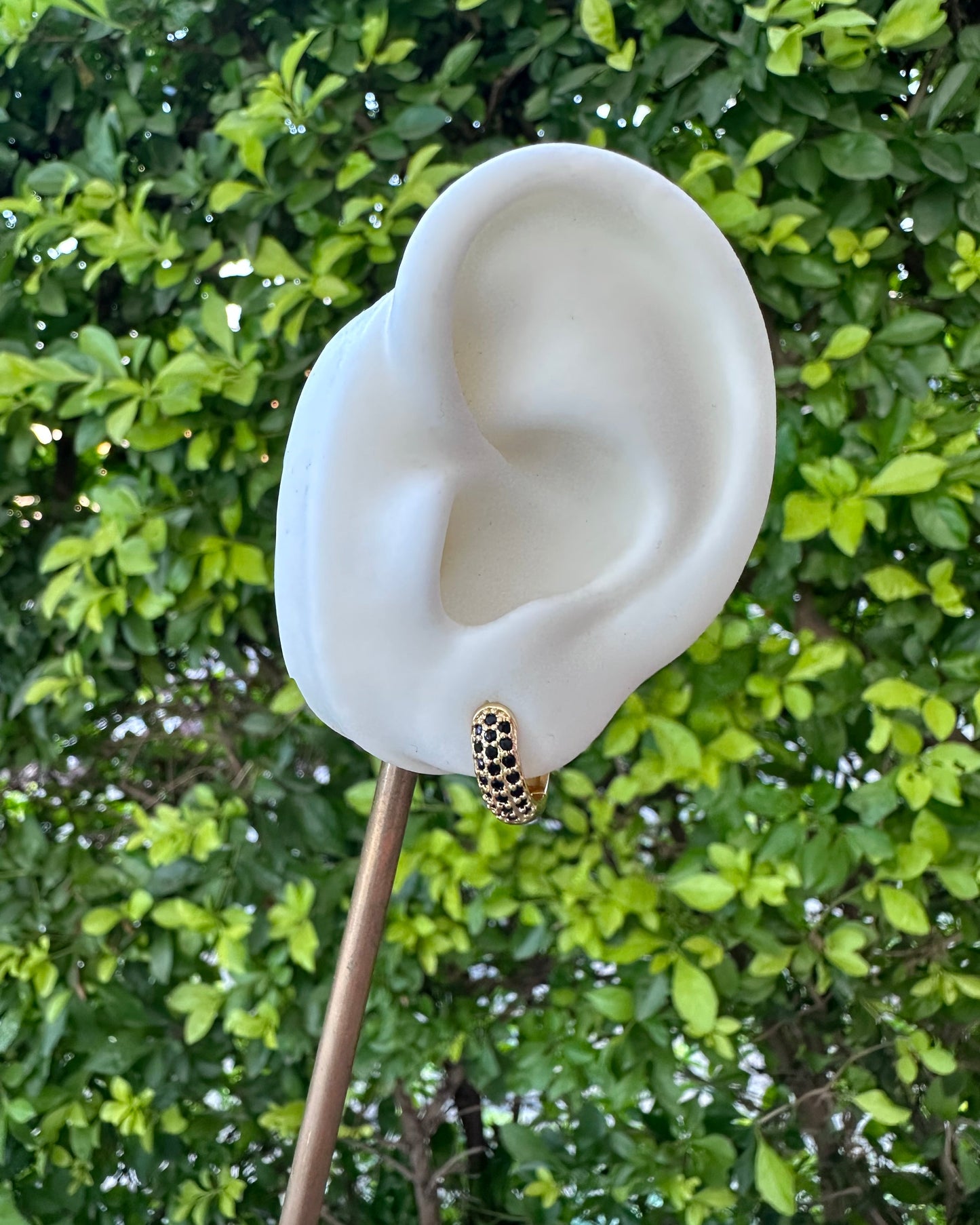 Arracada Chunky Negra