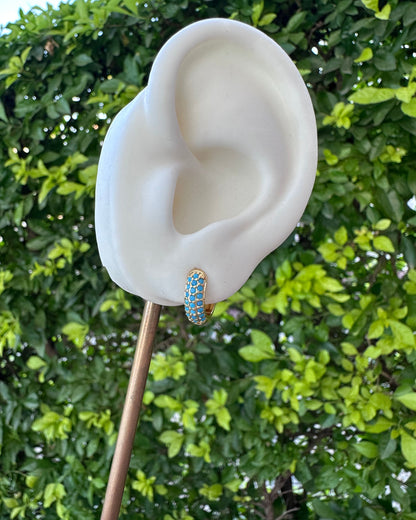 Arracada Chunky Azul