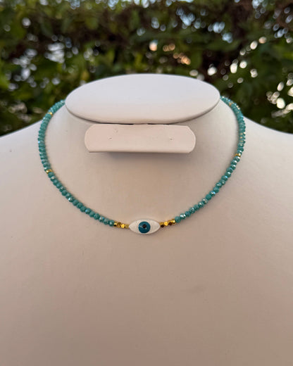 Collar Azul Ojo