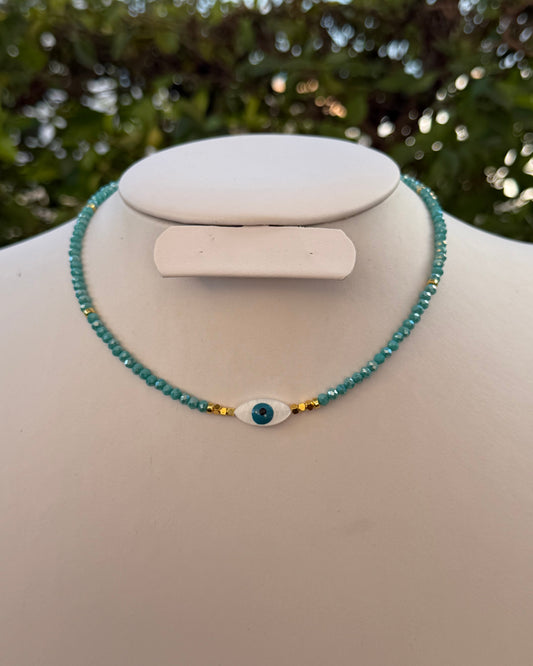 Collar Azul Ojo