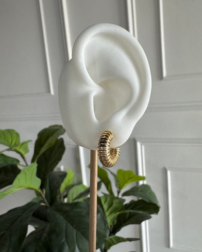 Arracada Chunky Lineas Jk Mini