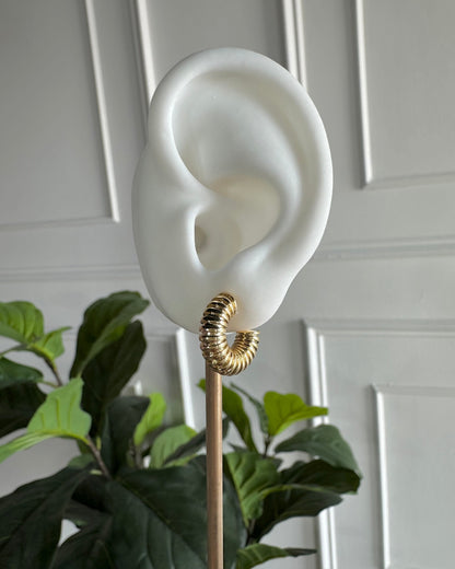 Arracada Chunky Lineas Jk Mini