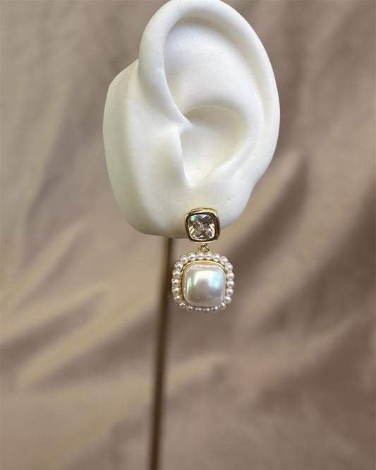 Arete Perla Cuadro