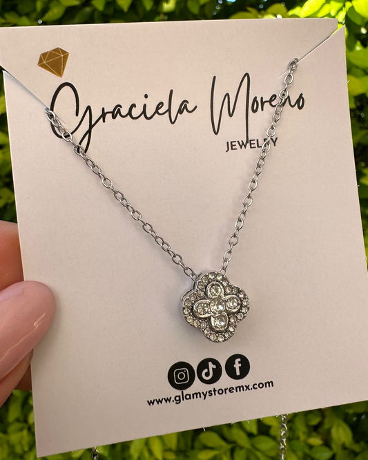 Collar Flor Plata