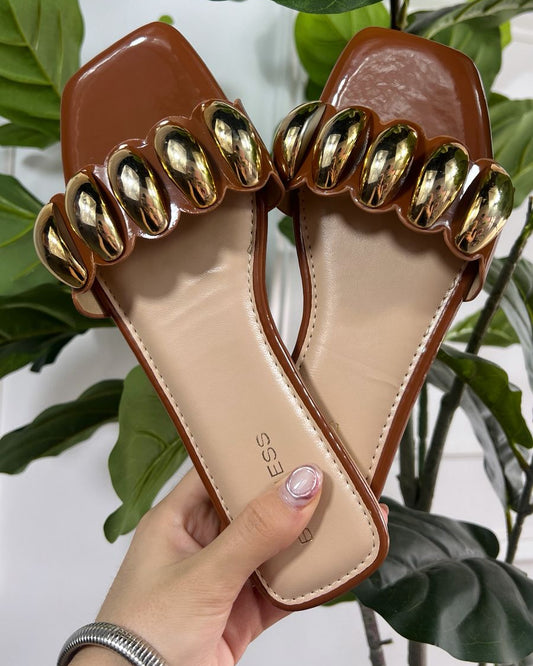 Sandalia Chunky Camel