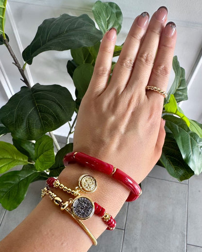 Pulsera San Benito Roja